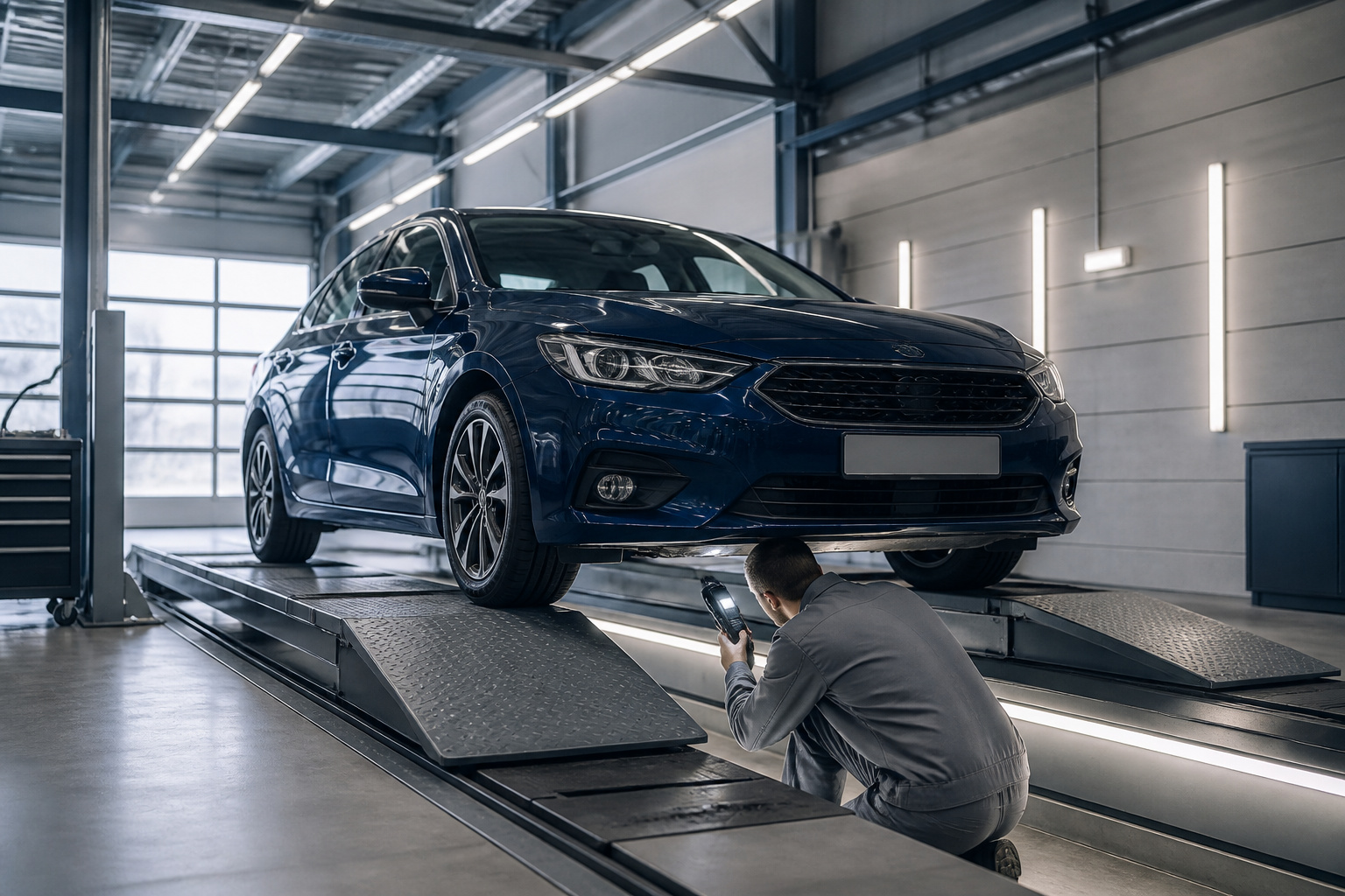 Inspection de vehicule moderne
