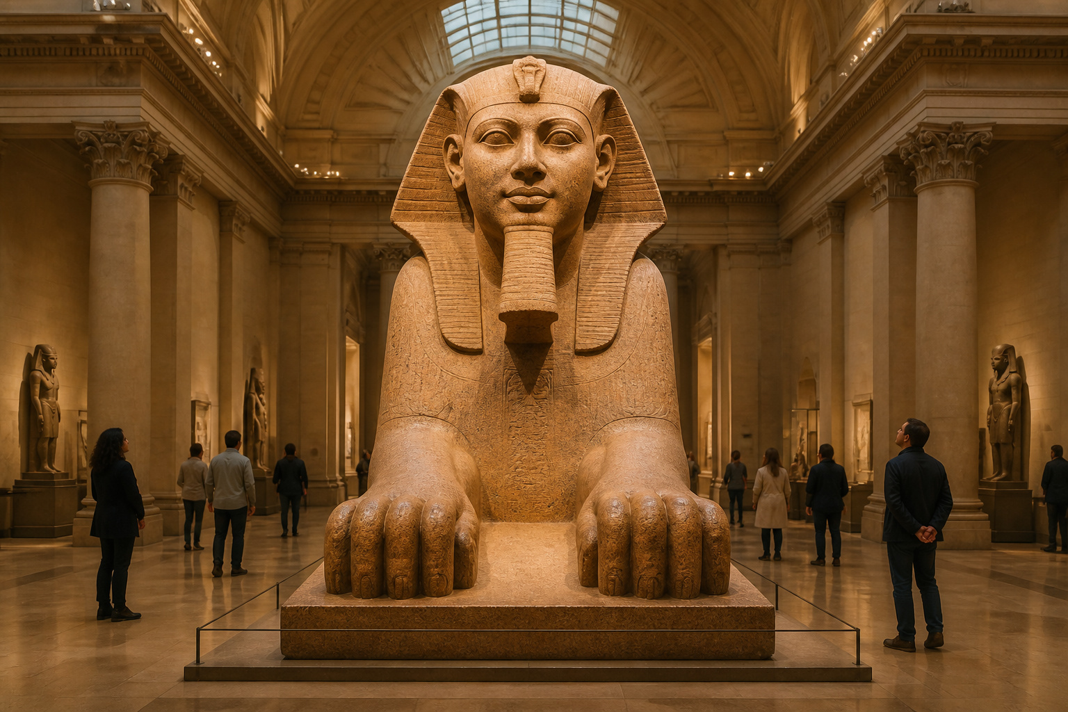Grand sphinx de tanis au louvre