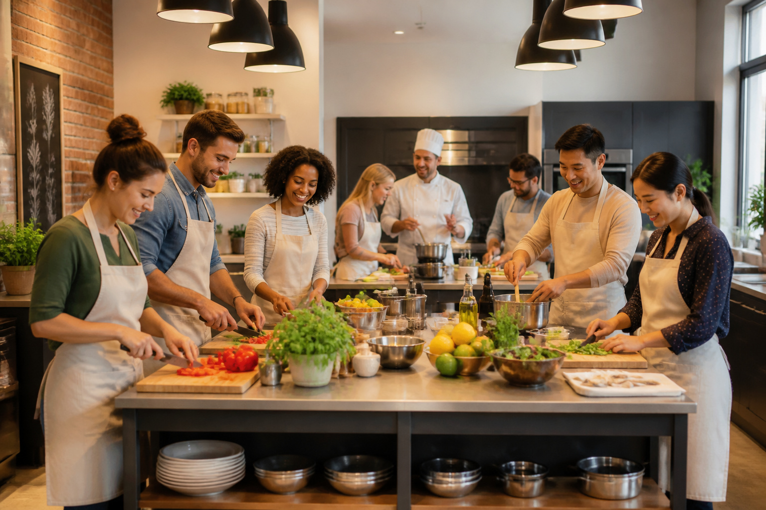 Atelier culinaire dynamique et collaboratif