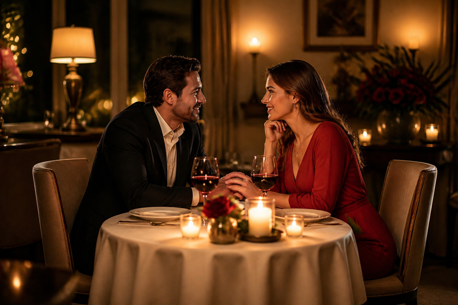 Douceur dun diner romantique